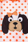 Orange Tennessee Dog Appliqué Bloomer Set