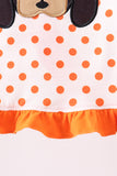 Orange Tennessee Dog Appliqué Bloomer Set