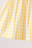 Mustard Honey Bear Embroidered Bloomer set