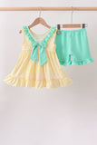 Mustard Honey Bear Embroidered Set