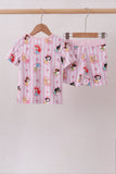 Pink Princess Bamboo Pajama Set