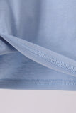 Blue Apple Appliqué Shirt