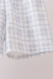 Blue Faith Quote Embroidered Shorts Set