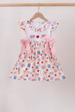Pink Apple Embroidered Dress