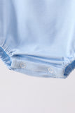 Blue Shells Embroidered Bubble