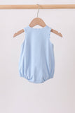 Blue Shells Embroidered Bubble