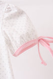 Pink Carousel Embroidered Bubble