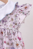 Purple Garden Ruffle Dress