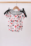 Black Georgia Smocked Bow Bubble