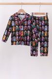 Black princess bamboo pajama set