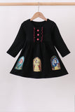 Black princess bamboo dress