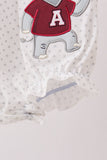 Maroon Alabama Applique Bubble