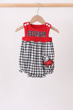 Red Georgia Applique Gingham Bubble