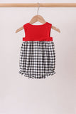 Red Georgia Applique Gingham Bubble