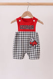 Red Georgia Applique Gingham Jon Jon