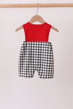 Red Georgia Applique Gingham Jon Jon
