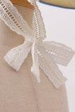 Cream lace bonnet