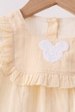 Oatmeal character french knot bloomer set