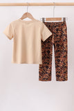 Camouflage duck applique pants set