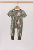 Green Hunting Bamboo Romper