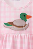 Pink Mallard Applique Pants Set