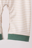 Brown Stripe Mallard Applique Romper