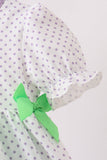 Purple Hocus pocus french knot ruffle bubble