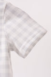 Green Hocus pocus french knot gingham romper