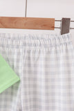 Green Hocus pocus french knot pants set