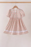 Floral Smocked Lace Dress