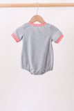 Grey character embroidery bubble
