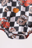 Checkered racing bamboo bubble