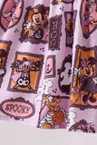 Purple witch bamboo shorts set