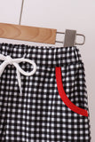 Red Georgia Applique Shorts Set