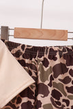Camouflage duck applique Shorts Set