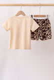 Camouflage duck applique Shorts Set