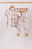 Khaki Farm bamboo Pajama Set