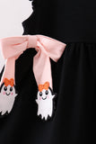 Black Ghost Ruffle Shorts Set