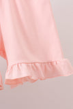Black Ghost Ruffle Shorts Set