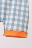 Orange Pumpkin Applique Romper