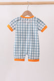 Orange Pumpkin Applique Romper