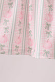 Sage Pumpkin Bow Embroidery Ruffle Pants Set