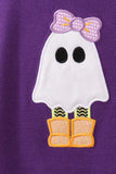 Purple Ghost Applique Top