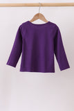 Purple Ghost Applique Top