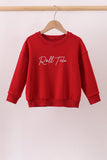 Maroon Alabama Roll Tide Embroidery Top