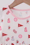 Pink Alabama Print Dress