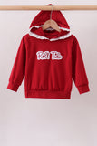 Red Alabama Roll Tide Embroidery Hoodie