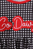 Red Georgia Embroidery Pants set