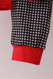 Red Georgia Embroidery Pants Set