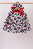 Monster truck fleece hoodie jacket